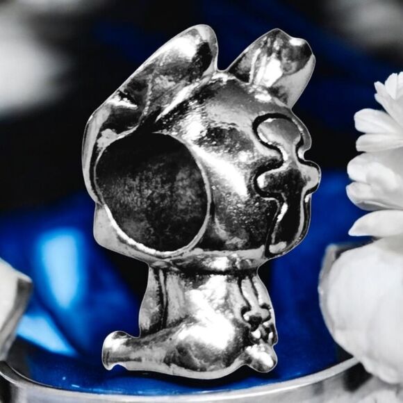 Lilo & Stitch Stainless Steel Silver Bracelet Charm Dangle Slide On Alien Fandom - Picture 3 of 6